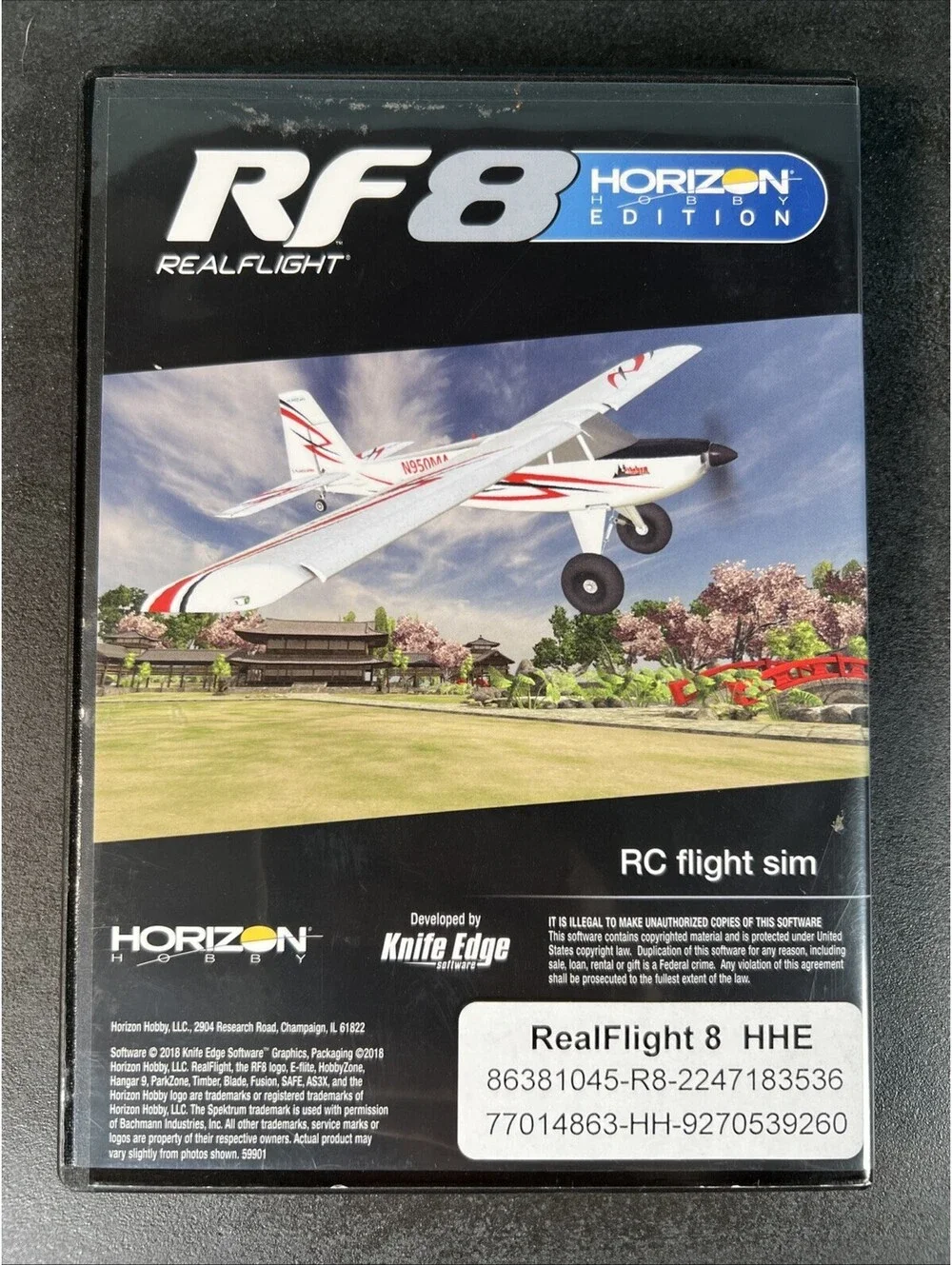 RealFlight RF8 Horizon Edition RC Flight Simulator PC DVD Disc + Install Guide